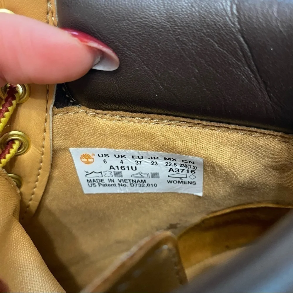 Timberland Keeley field 6 inch boot yellow nubuck size 6